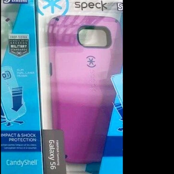 NEW SPECK CANDY SHELL CASE FOR SAMSUNG GALAXY S6 - GLOSSY ORCHID AMETHYST LILAC - Picture 2 of 3